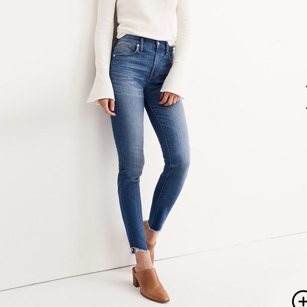 Madewell 10" High-Rise Skinny Jeans: Tulip-Hem, 26